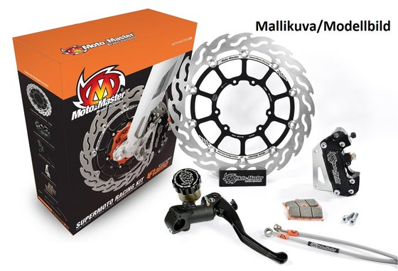 CR 250 R (1995 - 2003) complete brake kit supermoto racing with disc, pads, caliper, adapter, brake line, radial master cylinder - bikes w/ headlight | MOTO-MASTER