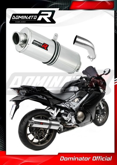 VFR 800 F (2014 - 2019) exhaust silencer oval | Dominator