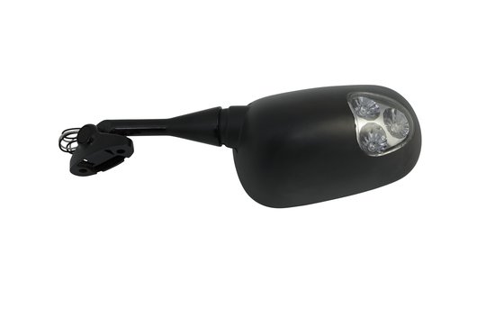 CBR 600 F (1991 - 2013) juodas kairysis veidrodis su led | EMGO