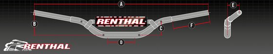 CR 250 R (2000 - 2001) 7/8" bekelės vairas | RENTHAL