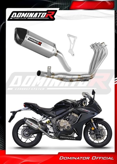 CB 650 R (2019 - 2023) full exhaust system silencer hp1 | Dominator