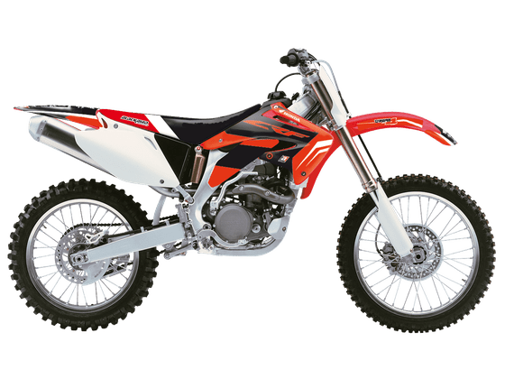 CRF 450 R (2002 - 2004) grafičių rinkinys su sėdynės užvalkalu, skirtas crf450 02-04 | BLACKBIRD RACING