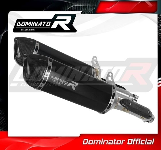 CB 900 F (2002 - 2007) exhaust silencer muffler hp1 black | Dominator