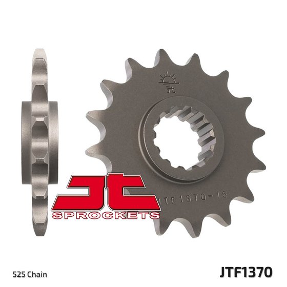 CBR 600 F (1999 - 2013) priekinė žvaigždutė 16 dantukų žingsnis 525 jtf137016 | JT Sprockets