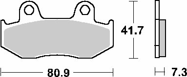 NHX 110 LEAD (2010 - 2012) sbs stabdžių kaladėlės keraminės | SBS