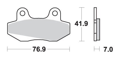 MBX 80 SW-D-2 (1982 - 1986) stabdžių kaladėlės keraminės | SBS