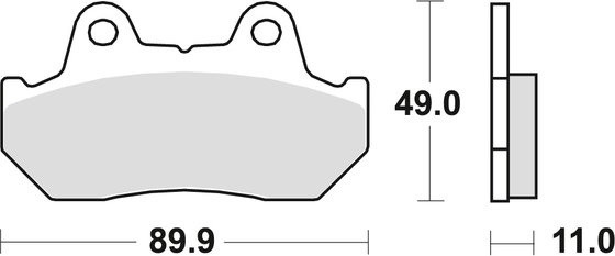 VF 500 F (1984 - 1986) universalios organinės standartinės stabdžių trinkelės | TRW