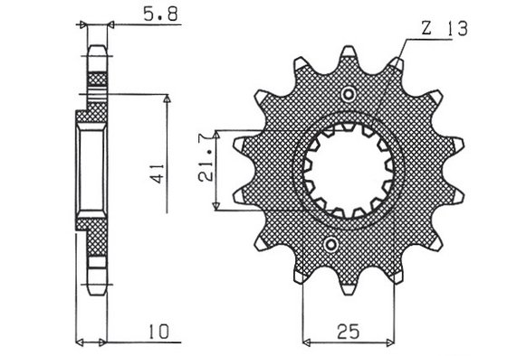 XR 650 L (1993 - 2016) 520 15t priekinė žvaigždutė | SUNSTAR SPROCKETS