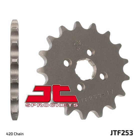 ANF 125 INNOVA (2003 - 2014) plieninė priekinė žvaigždutė | JT Sprockets