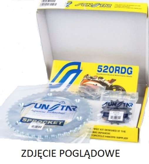 NC 750 S (2014 - 2020) plieninių grandinių rinkinys, skirtas nc750 (2014-2017) | SUNSTAR SPROCKETS