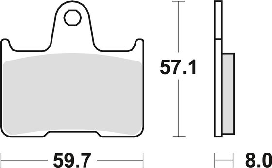 VT 750 C2 SHADOW (2007 - 2014) sukepinto metalo stabdžių trinkelės | TRW