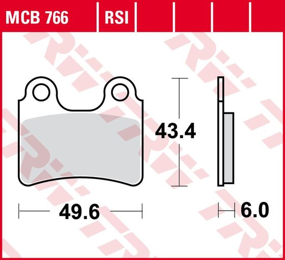 MONTESA COTA (all models) (2014 - 2021) universalios organinės stabdžių trinkelės | TRW