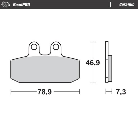 XR 200 R RE (1980 - 1993) moto-master brakepads roadpro ceramic | MOTO-MASTER