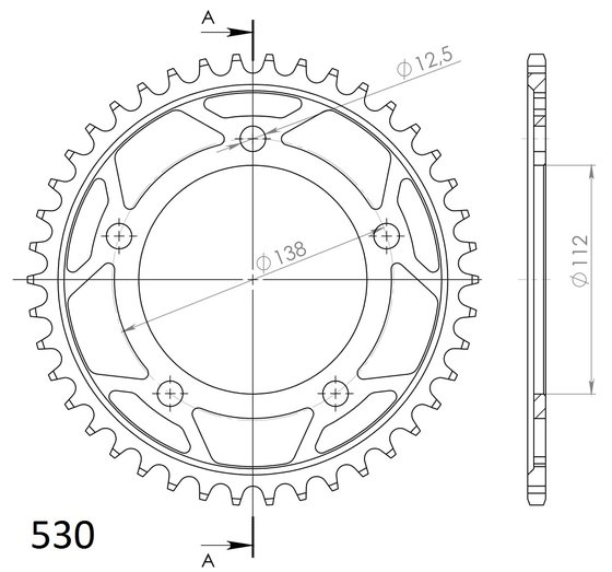 CBR 900 RR FIREBLADE (1992 - 1995) supersprox / jt rear sprocket 302.42 | Supersprox