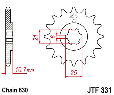 CB 750 (1977 - 1978) steel front sprocket | JT Sprockets