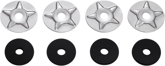 GL 1500 GOLD WING (1988 - 2000) starwasher with rubber (4 pack) | SHOW CHROME