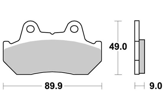 GL 1200 GOLD WING (1984 - 1987) brakepads ceramic | SBS