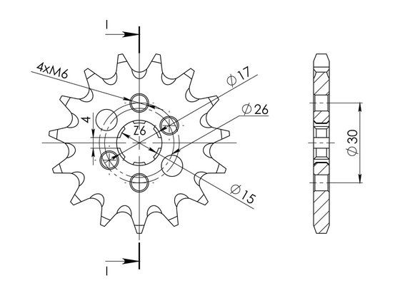 XR 80 R (1979 - 2003) supersprox / jt front sprocket 252.14 | Supersprox