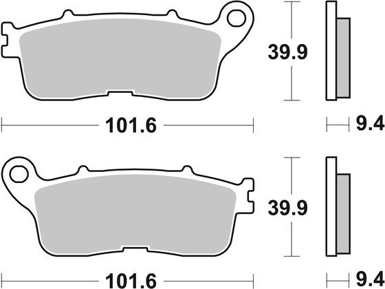 VFR 1200 X CROSSTOURER (2012 - 2019) brakepads sintered rear | SBS