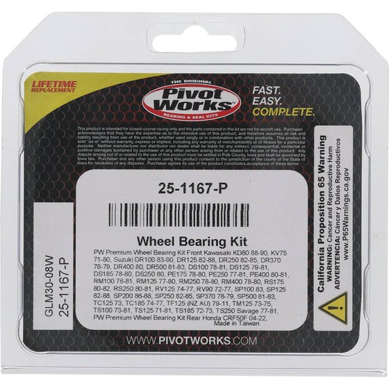 XR 50 (2000 - 2003) wheel bearing kit front | All Balls