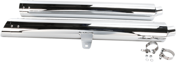 GL 1800 GOLD WING (2012 - 2022) scalloped chrome slip-on mufflers for honda gl1800 | COBRA