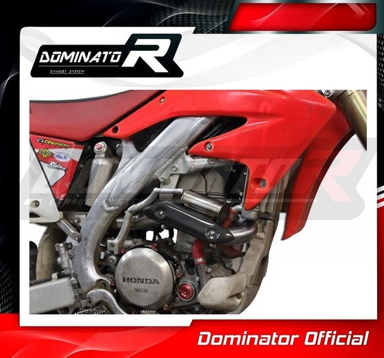 CRF 450 R (2004 - 2008) exhaust header pipe with powerbomb | Dominator