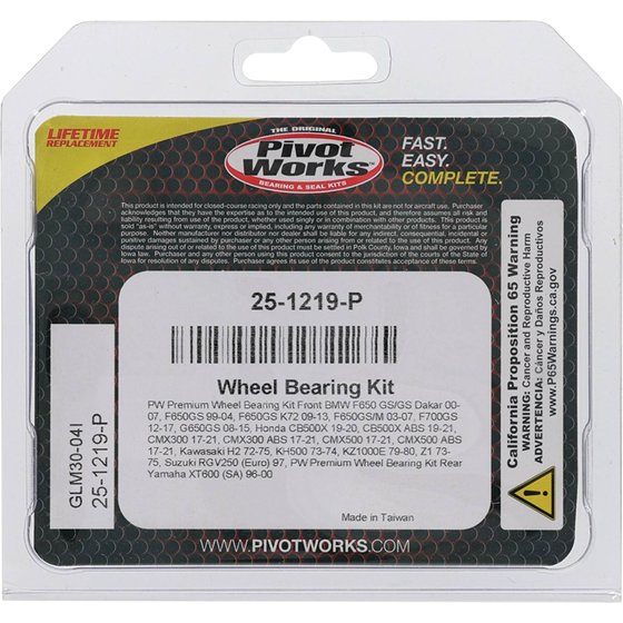 CB 500 F (2022 - 2022) wheel bearing kit front | All Balls