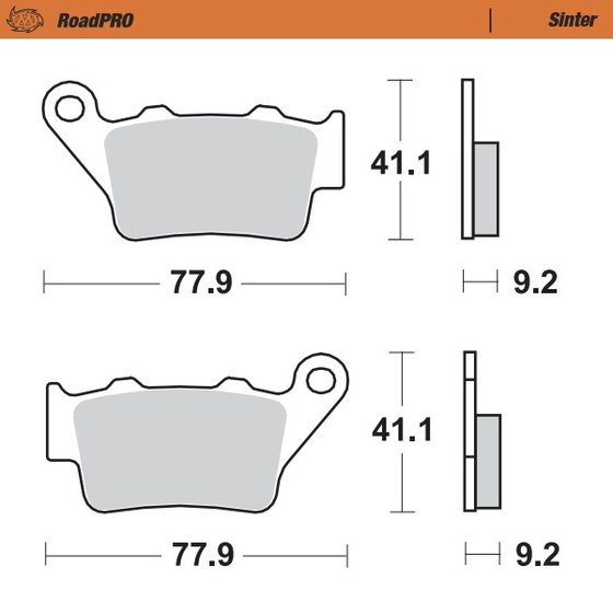 NX 650 DOMINATOR (1997 - 2000) sintered rear brake pad | MOTO-MASTER