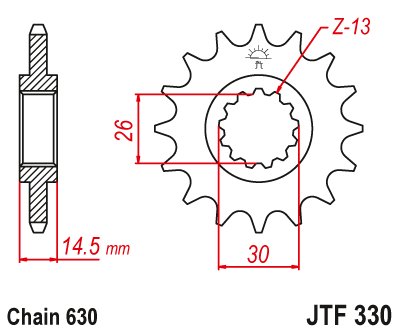 CB 750 (1979 - 1980) steel front sprocket | JT Sprockets