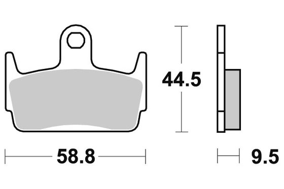 X8R S 50 (1998 - 2004) brakepads ceramic (710hf) | SBS