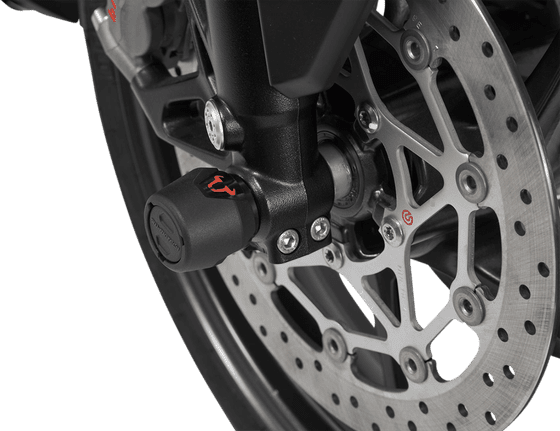 X ADV 750 (2017 - 2022) front axle slider set (black) | SW-MOTECH