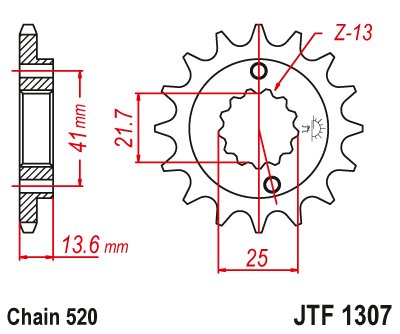 XR 650 R (2000 - 2007) steel front sprocket | JT Sprockets