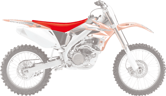 CRF 450 R (2005 - 2008) pyramid seat cover red | BLACKBIRD RACING