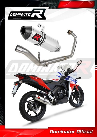 CBR 125 R (2011 - 2018) exhaust full system silencer hp3 | Dominator