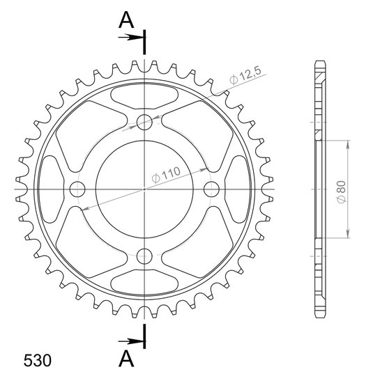 CB 650 (1979 - 1982) supersprox / jt rear sprocket 284.40 | Supersprox