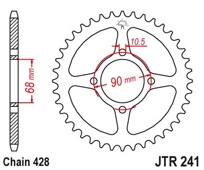 MTX 125 (1983 - 1994) rear sprocket | JT Sprockets