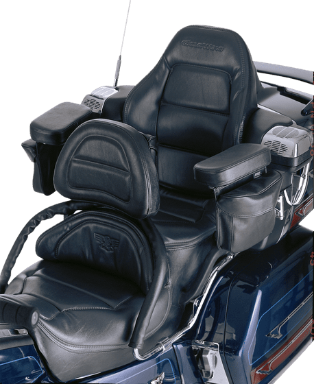 GL 1500 GOLD WING (1988 - 2000) passenger armrest - black | SHOW CHROME