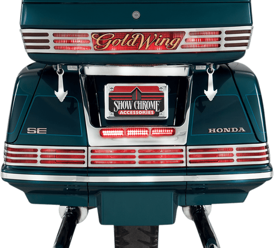 GL 1500 GOLD WING (1988 - 2000) led license plate filler | SHOW CHROME