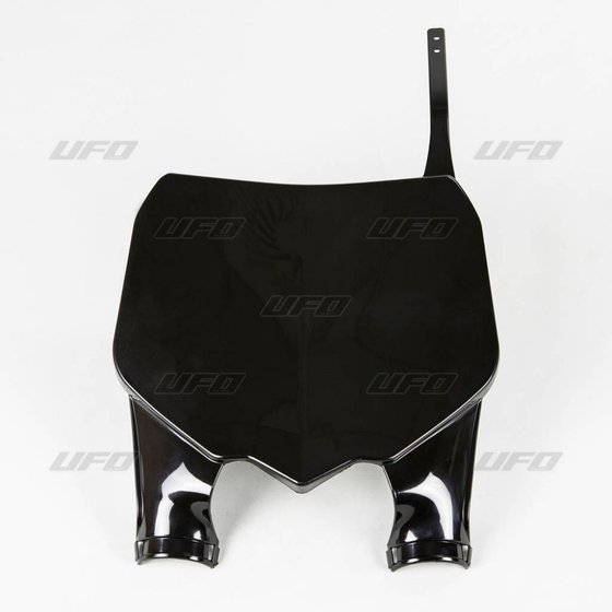 CRF 450 R (2009 - 2012) front number plate with fork protection for honda crf250/450r (black) | UFO