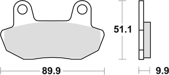 CB 450 (1982 - 1986) allround organic standard brake pad | TRW