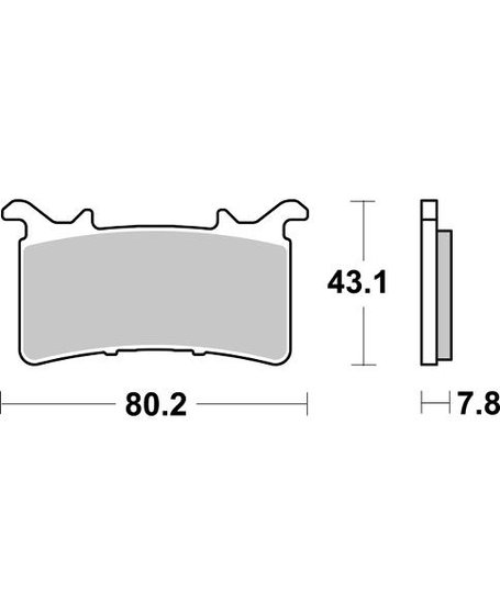 CBR 1000 RR (2020 - 2022) brakepads dual sinter 2 | SBS