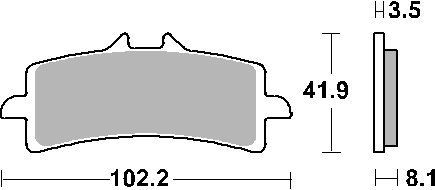 CBR 1000 RR-R SP (2022 - 2022) brakepads dual carbon | SBS