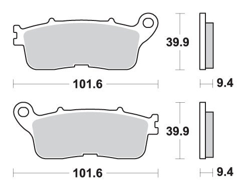 VFR 1200 X CROSSTOURER (2012 - 2019) brakepads sintered rear | SBS