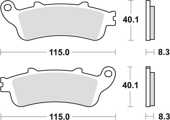 XL 1000 V VARADERO (1999 - 2012) sintered metal brake pads | TRW