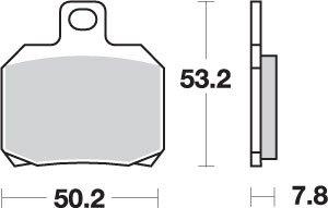 CBR 1000 RR-R (2020 - 2022) brakepads sintered rear | SBS