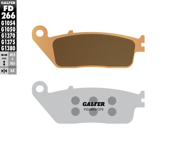 VTX 1300 S (2003 - 2007) sport sinter brake pad | GALFER