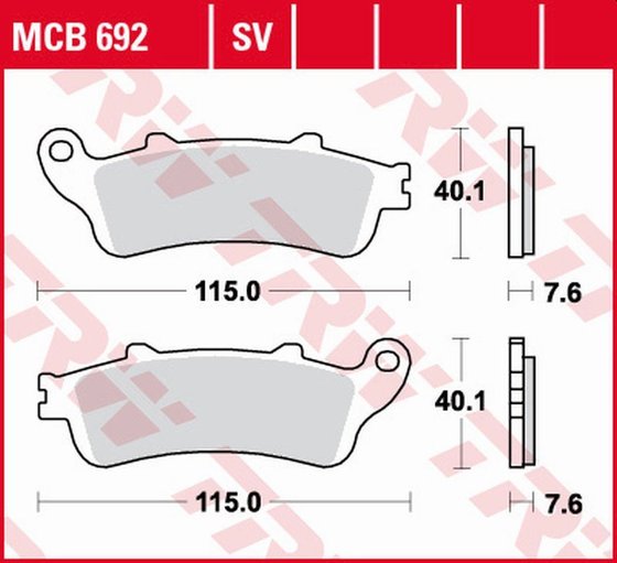 ST 1100 PAN EUROPEAN (1992 - 2002) sv series sindered brake pads | TRW