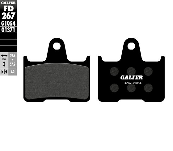 CB 1300 (1998 - 2000) semi-metal brake pad | GALFER