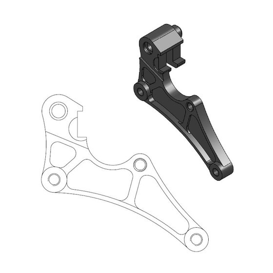 XR 650 L (1993 - 2022) supermoto sm racing 320 disc adapter | MOTO-MASTER