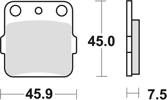 TRX 420 (2009 - 2022) sintered metal offroad brake pad | TRW